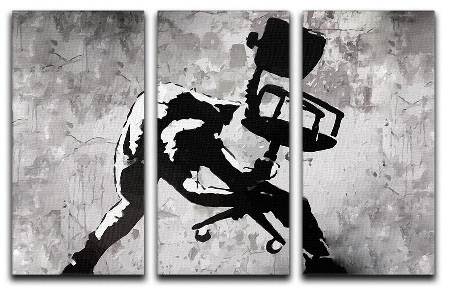 Banksy London Calling 3 Split Panel Canvas Print - Canvas Art Rocks
