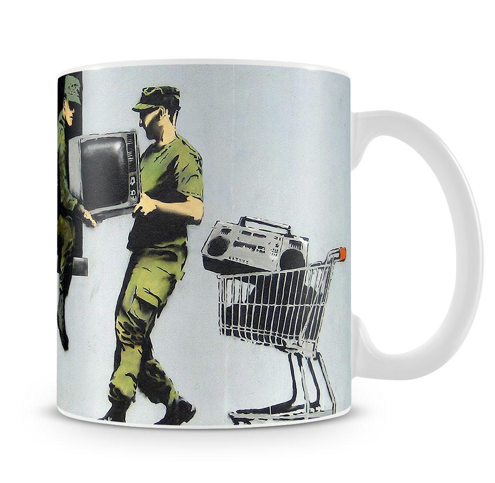 Banksy Looting Soldiers Mug - Canvas Art Rocks