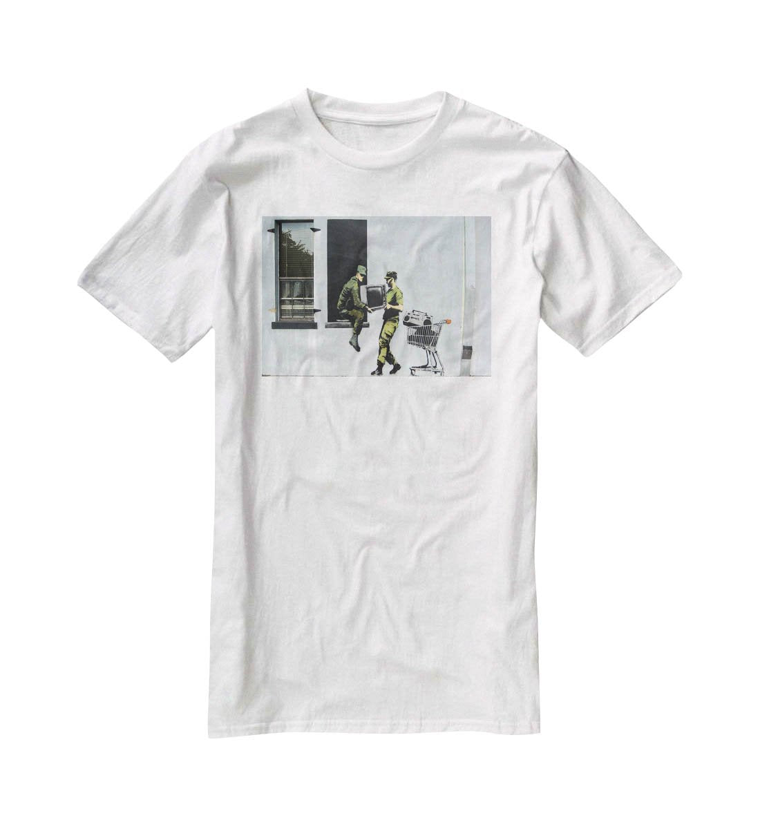 Banksy Looting Soldiers T-Shirt - Canvas Art Rocks - 5