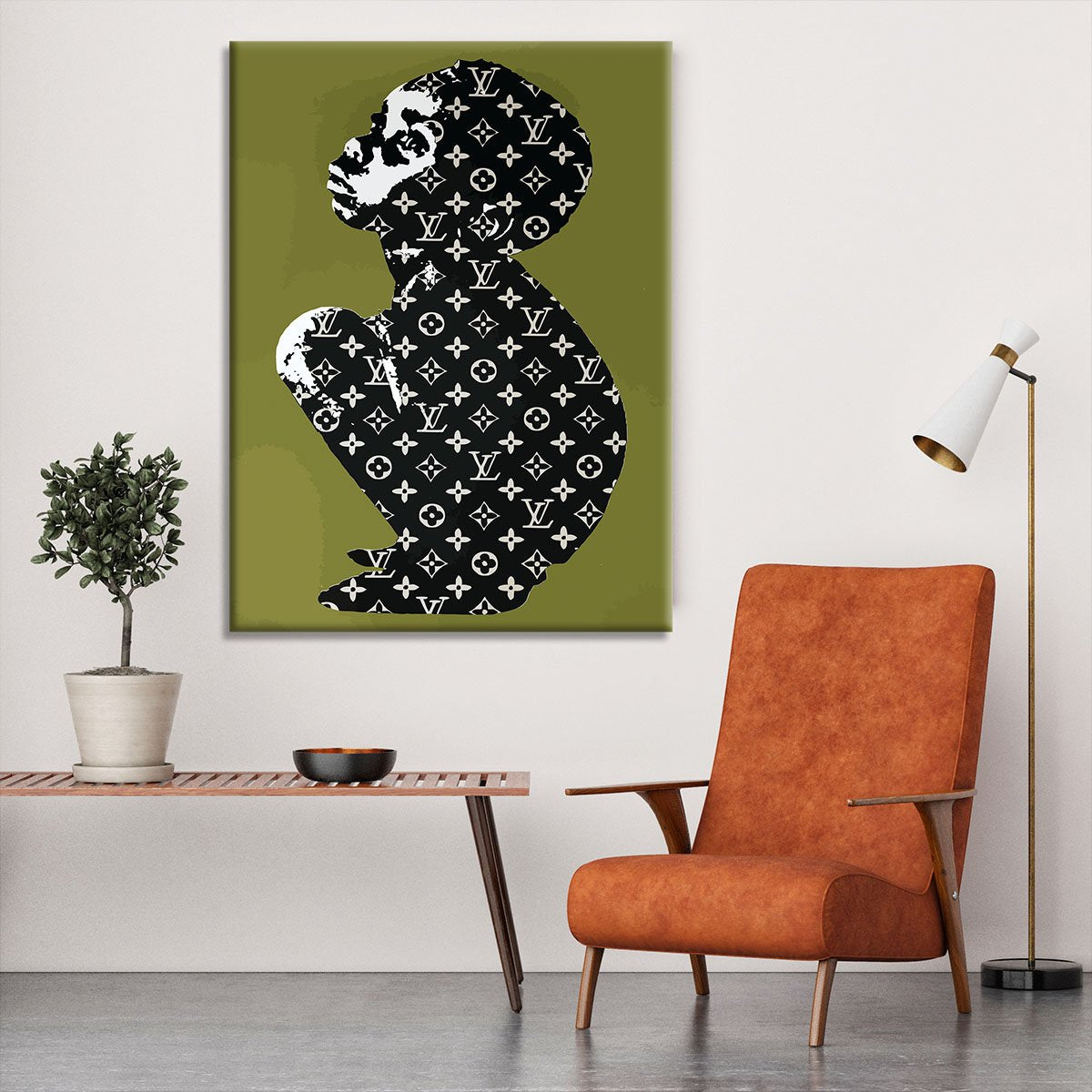 Banksy Louis Vuitton Kid Canvas Print or Poster