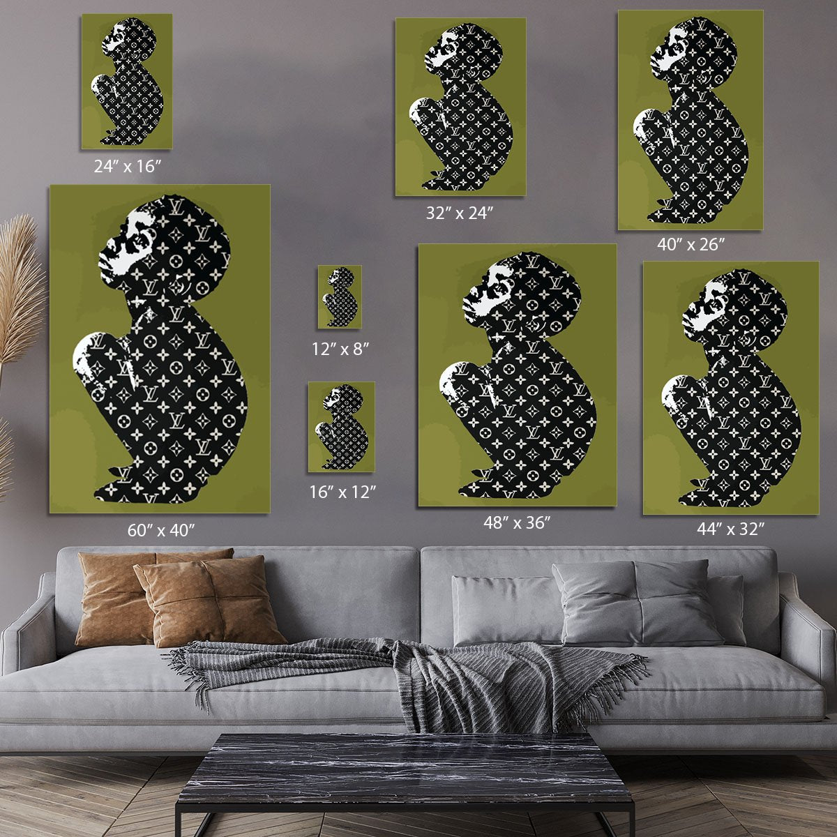 Banksy Louis Vuitton Kid Canvas Print or Poster