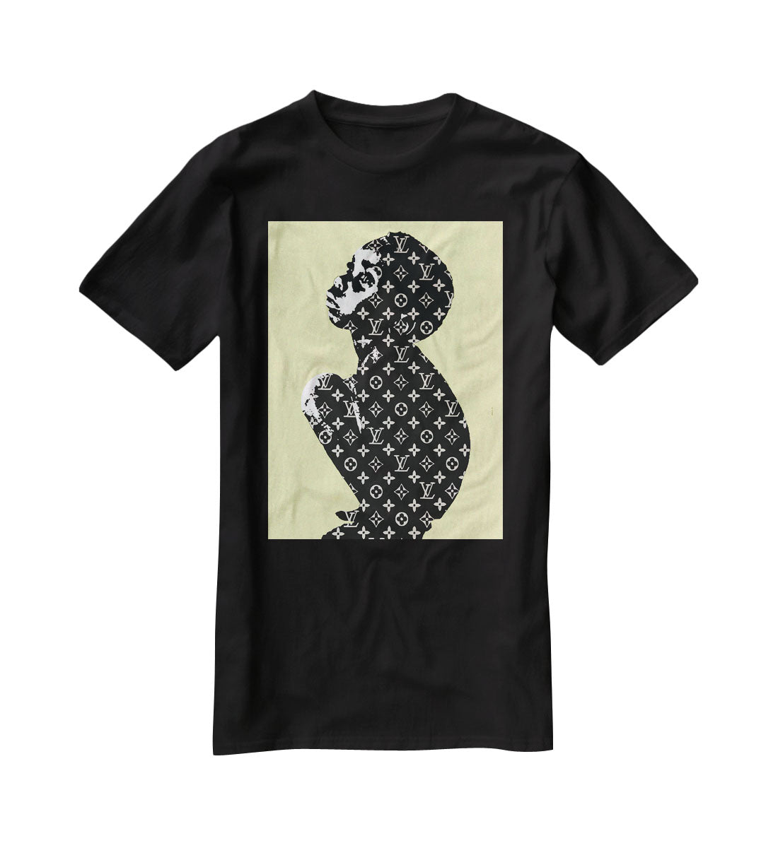 Banksy Louis Vuitton Kid Yellow T-Shirt - Canvas Art Rocks - 1