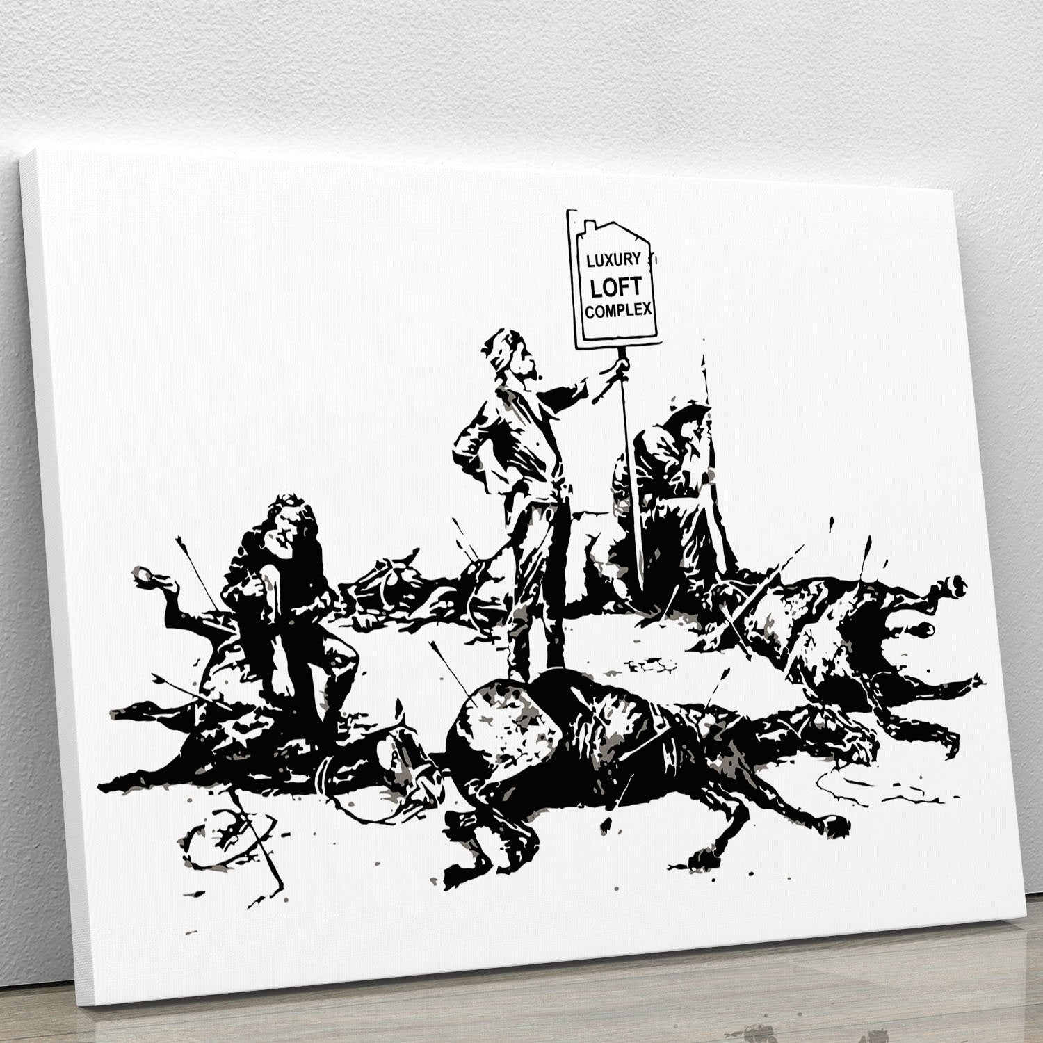 Banksy Luxury Loft Canvas Print or Poster