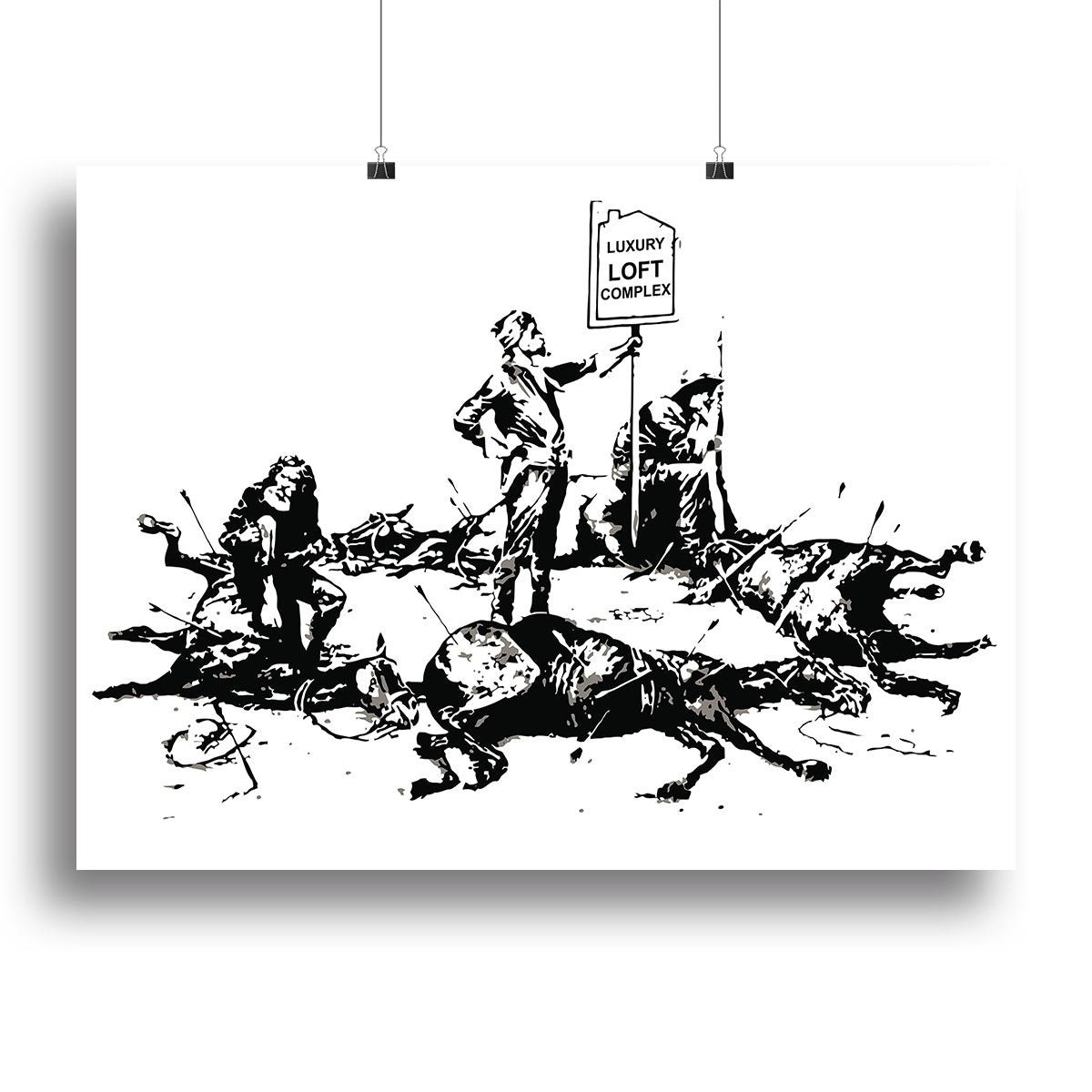 Banksy Luxury Loft Canvas Print or Poster