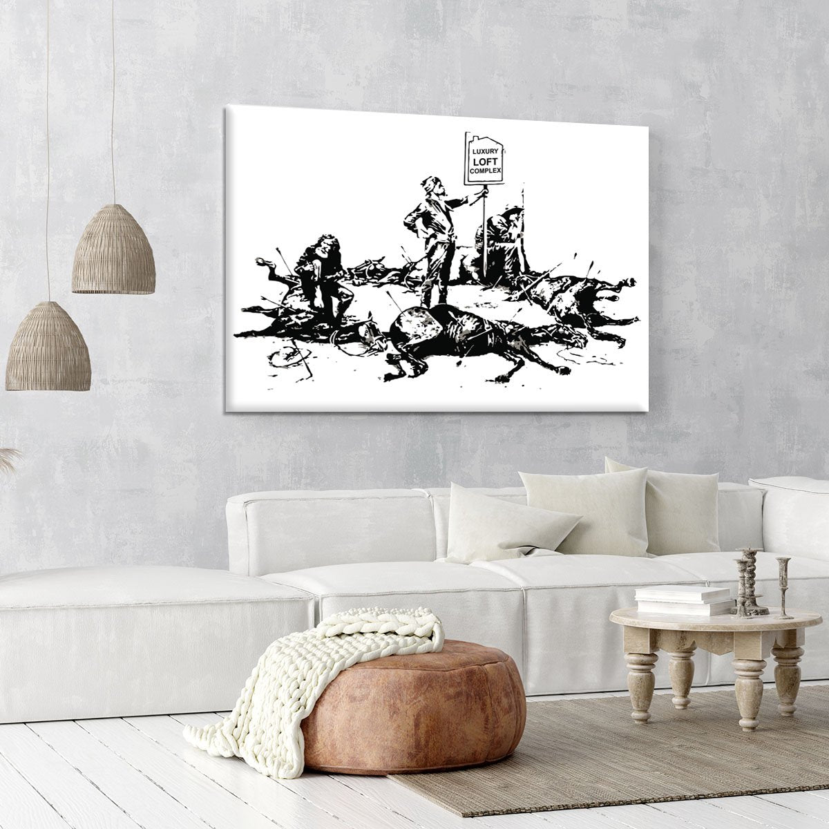 Banksy Luxury Loft Canvas Print or Poster