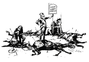 Banksy Luxury Loft Wall Mural Wallpaper - Canvas Art Rocks - 1