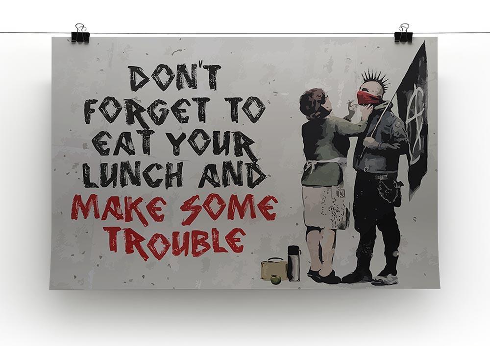 Banksy Make Some Trouble Canvas Print or Poster - Canvas Art Rocks - 2