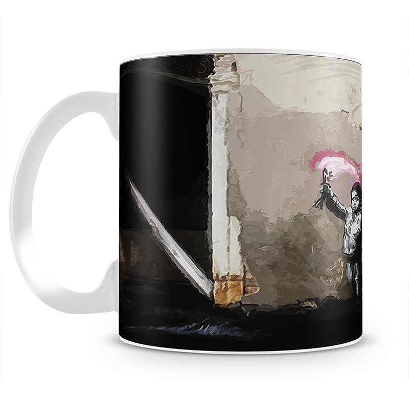 Banksy Migrant Child Venice Mug - Canvas Art Rocks - 1