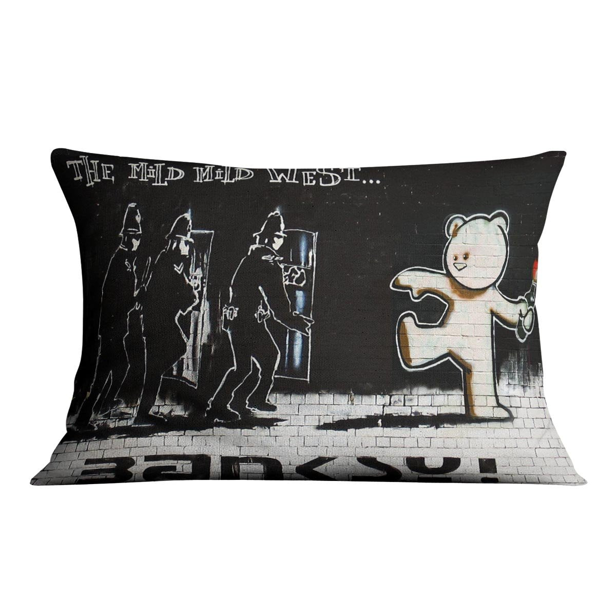 Banksy Mild Mild West Cushion