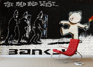 Banksy Mild Mild West Wall Mural Wallpaper - Canvas Art Rocks - 2