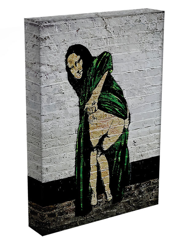 Banksy Mona Lisa Showing Her Backside Canvas Print or Poster - Canvas Art Rocks - 3