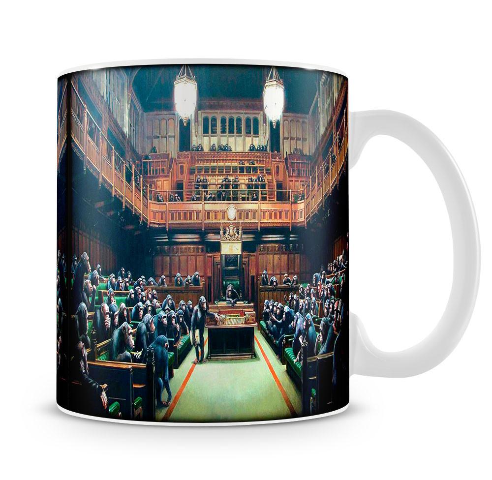 Banksy Monkey Parliament Mug - Canvas Art Rocks