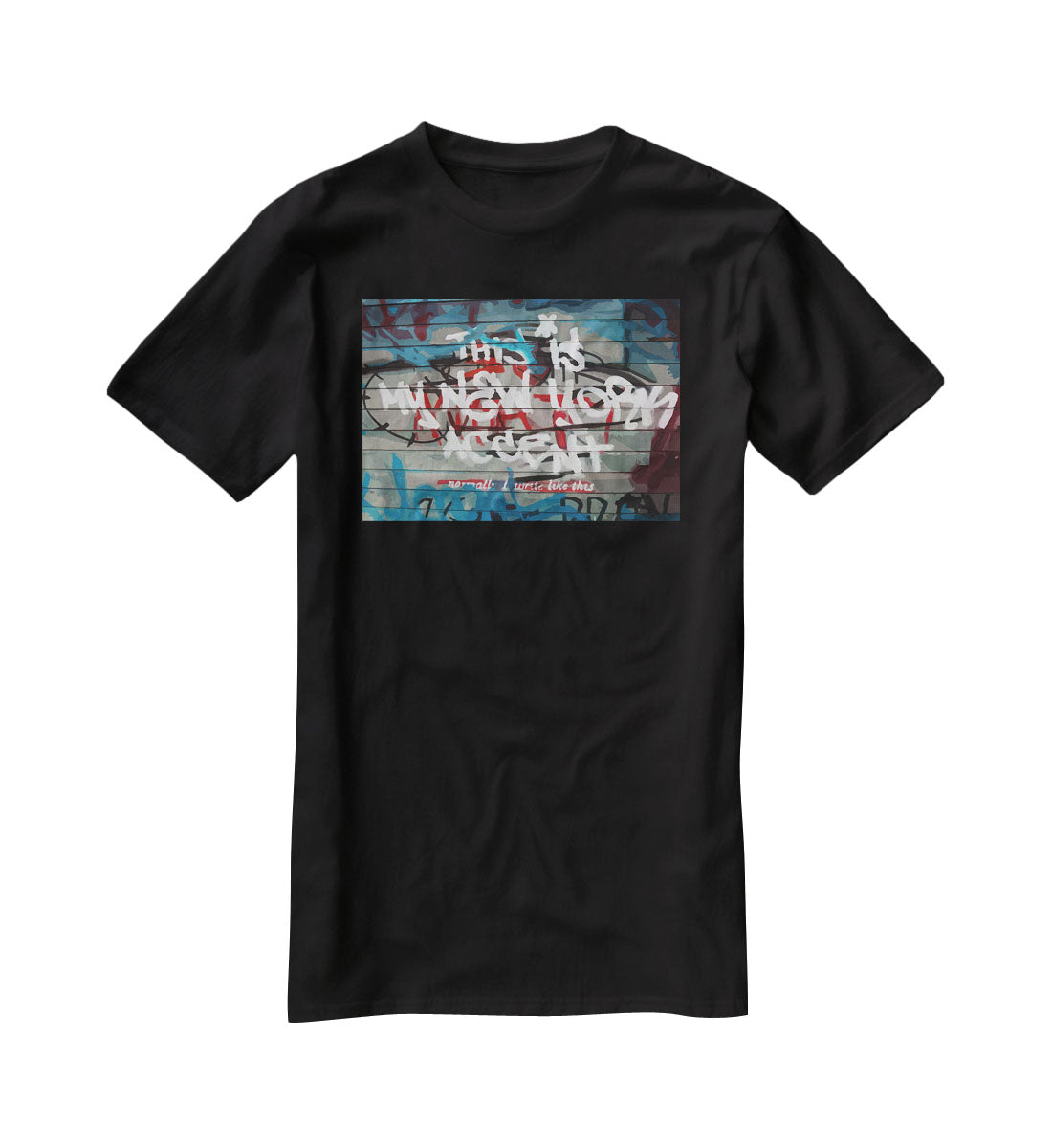 Banksy New York Accent T-Shirt - Canvas Art Rocks - 1