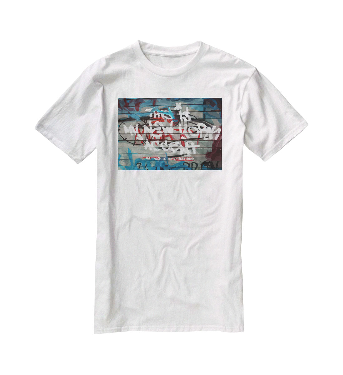 Banksy New York Accent T-Shirt - Canvas Art Rocks - 5