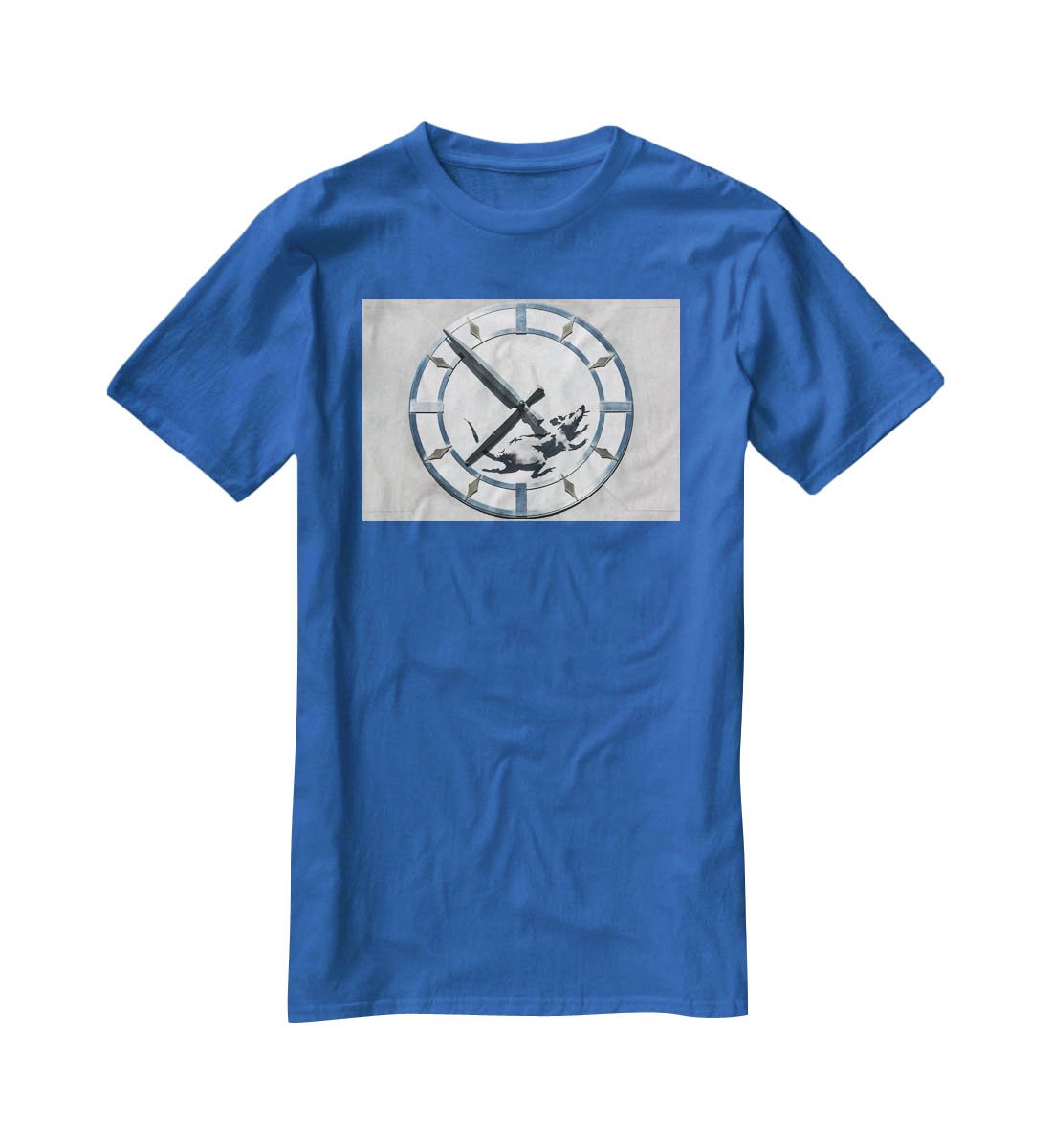 Banksy New York Clock Rat T-Shirt - Canvas Art Rocks - 2