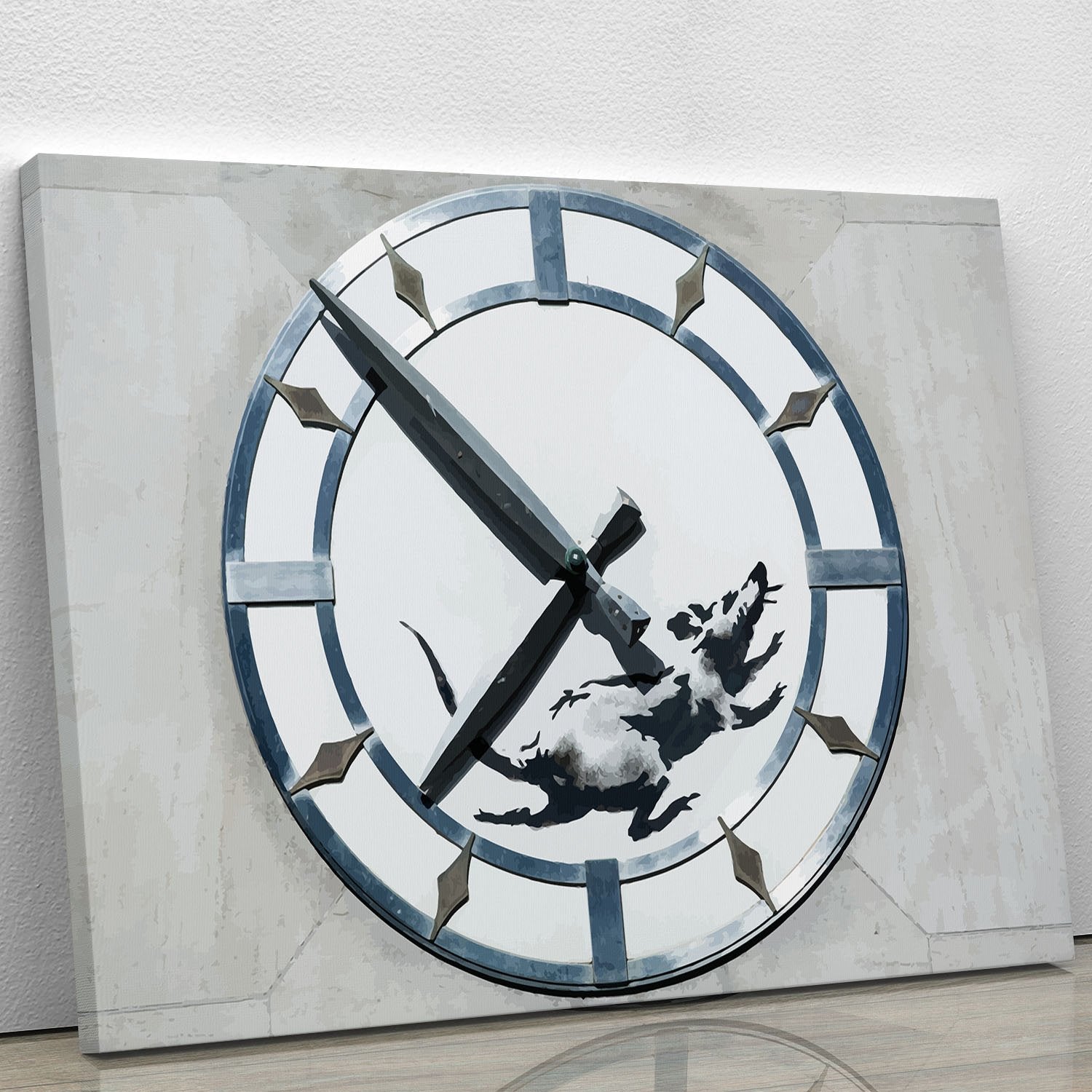 Banksy New York Clock Rat Canvas Print or Poster