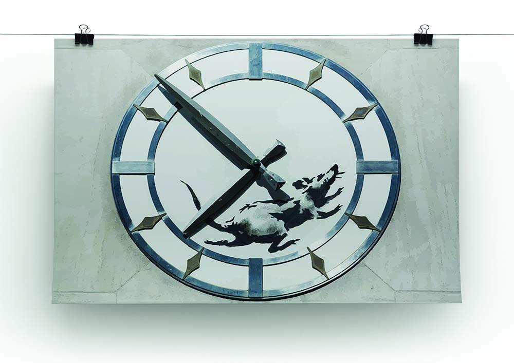 Banksy New York Clock Rat Canvas Print or Poster - Canvas Art Rocks - 2