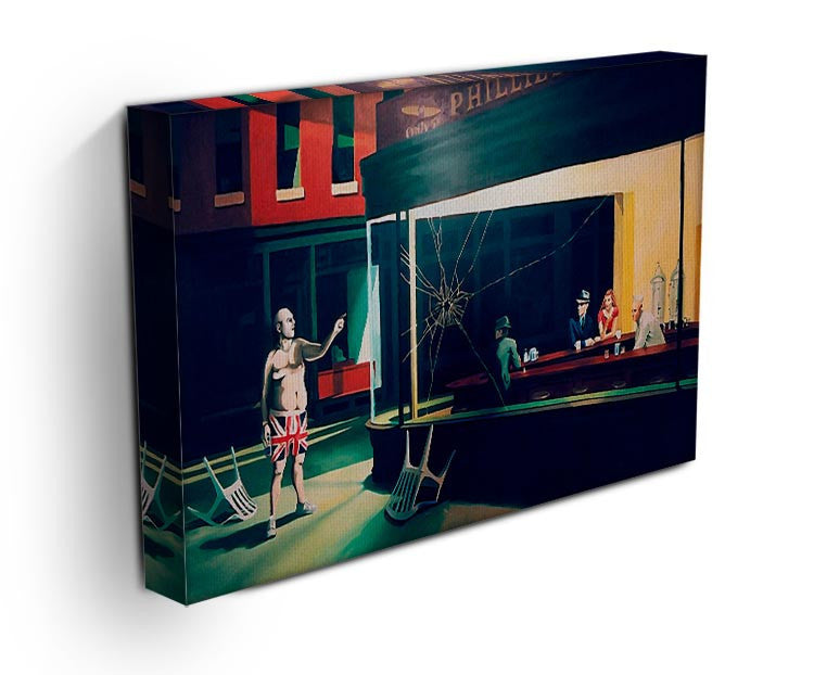 Banksy Nighthawks Print - Canvas Art Rocks - 3