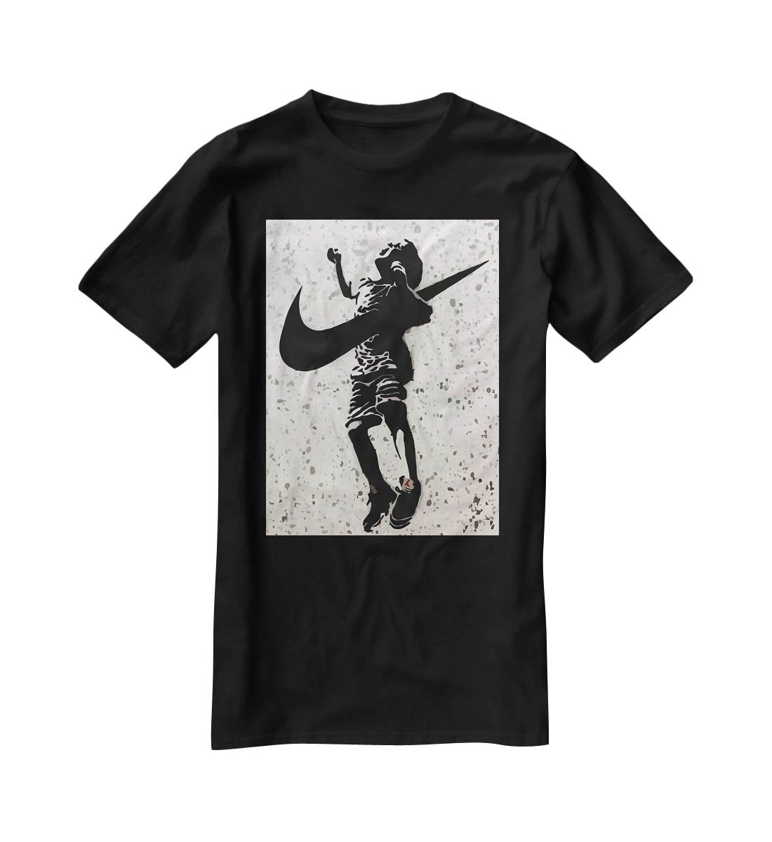 Banksy Nike T-Shirt - Canvas Art Rocks - 1