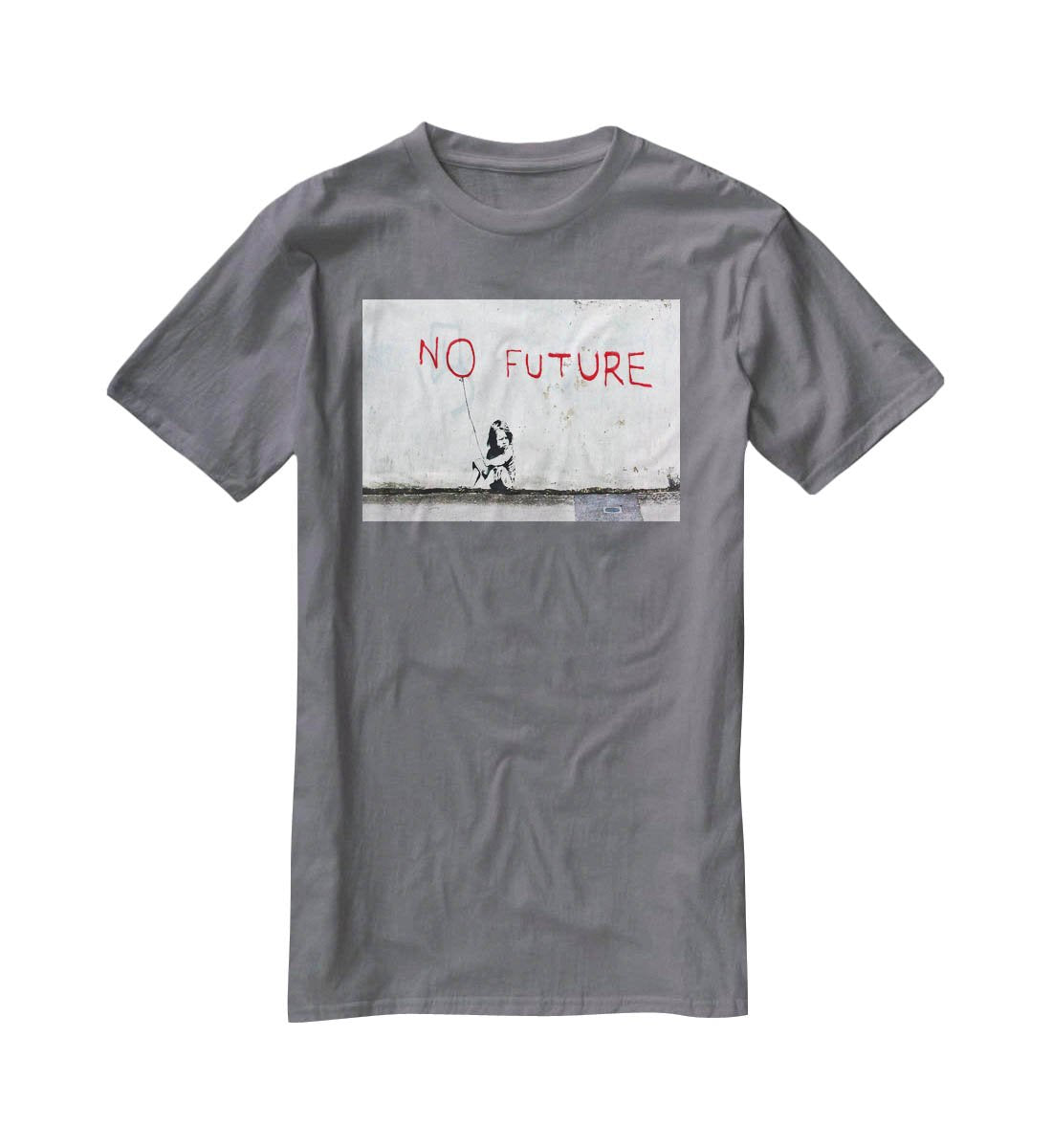 Banksy No Future T-Shirt - Canvas Art Rocks - 3