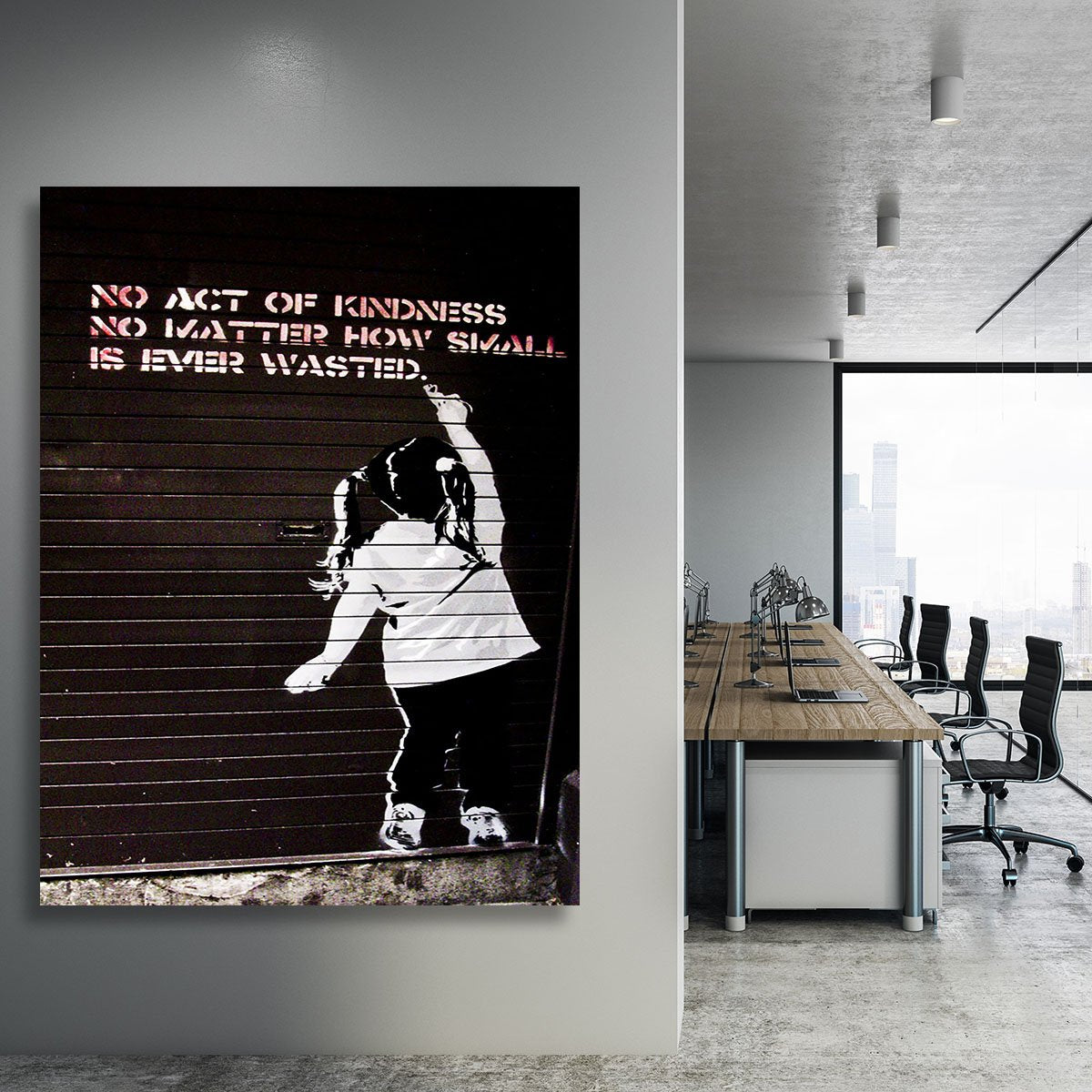 Banksy No Kindness Canvas Print or Poster