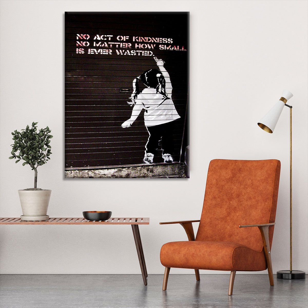 Banksy No Kindness Canvas Print or Poster
