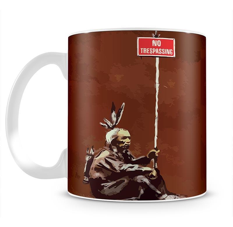 Banksy No Trespassing Mug - Canvas Art Rocks - 4