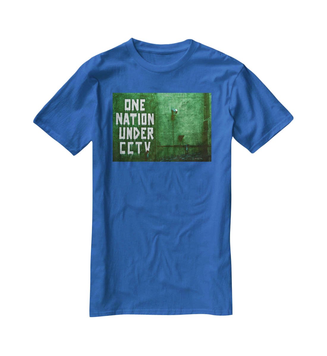 Banksy One Nation Under CCTV T-Shirt - Canvas Art Rocks - 2