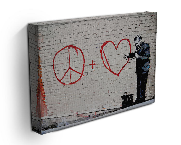 Banksy Peaceful Hearts Doctor San Francisco Canvas Print or Poster - Canvas Art Rocks - 3