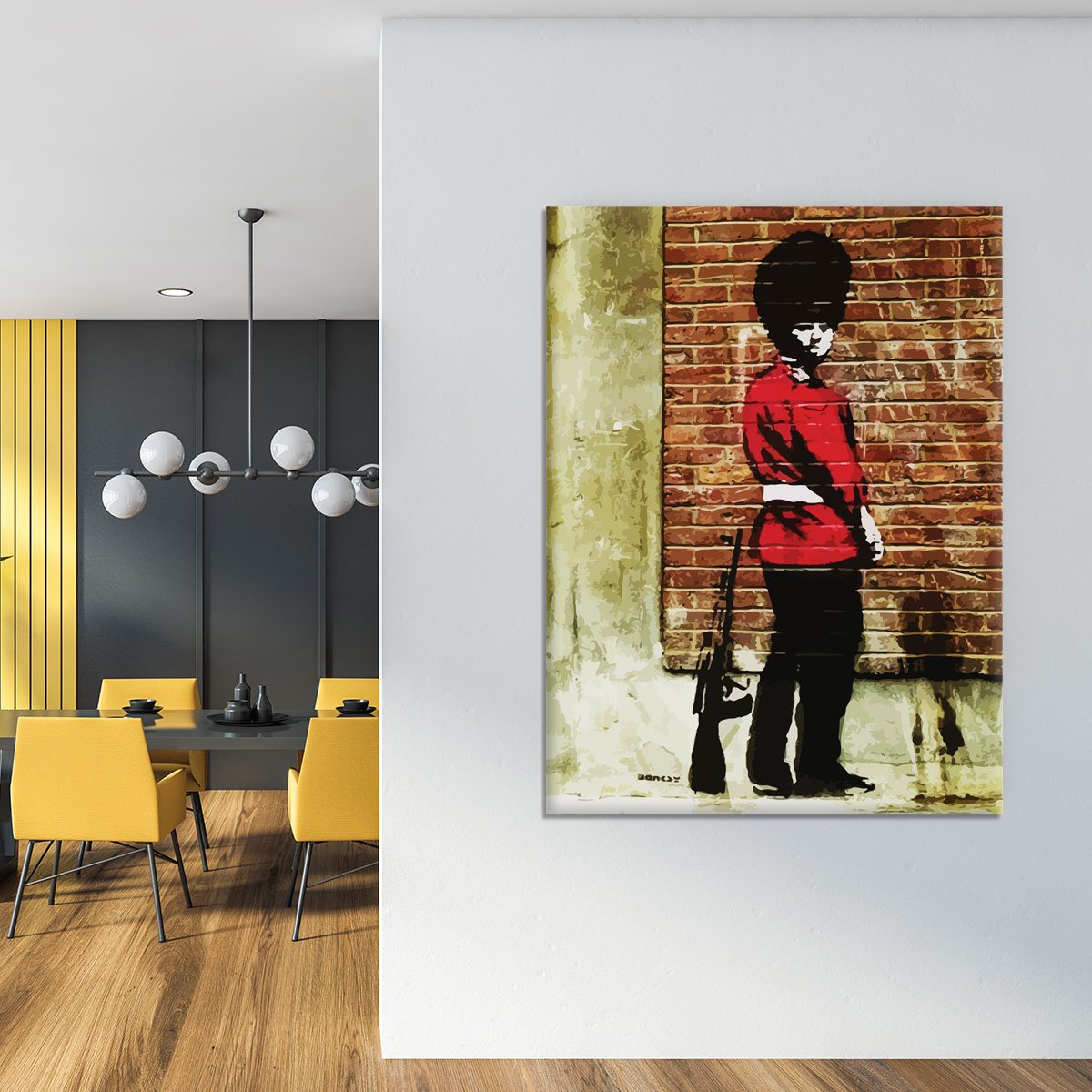 Banksy Pissing London Soldier Canvas Print or Poster