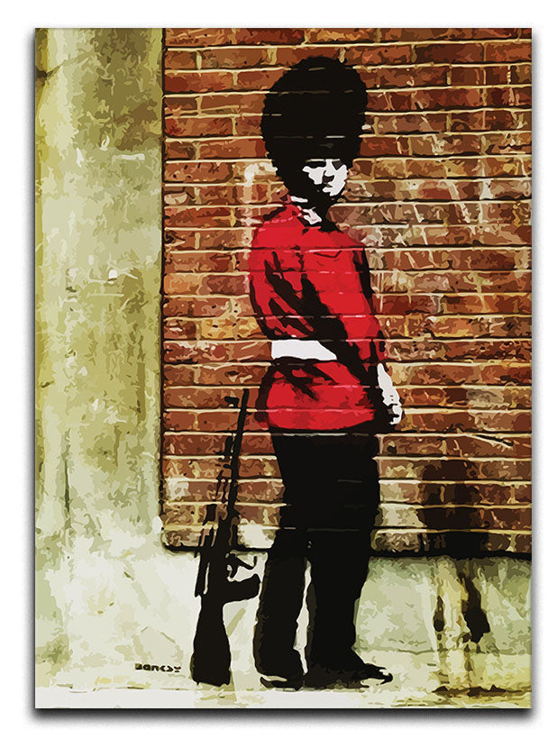 Banksy Pissing London Soldier Canvas Print or Poster - Canvas Art Rocks - 1