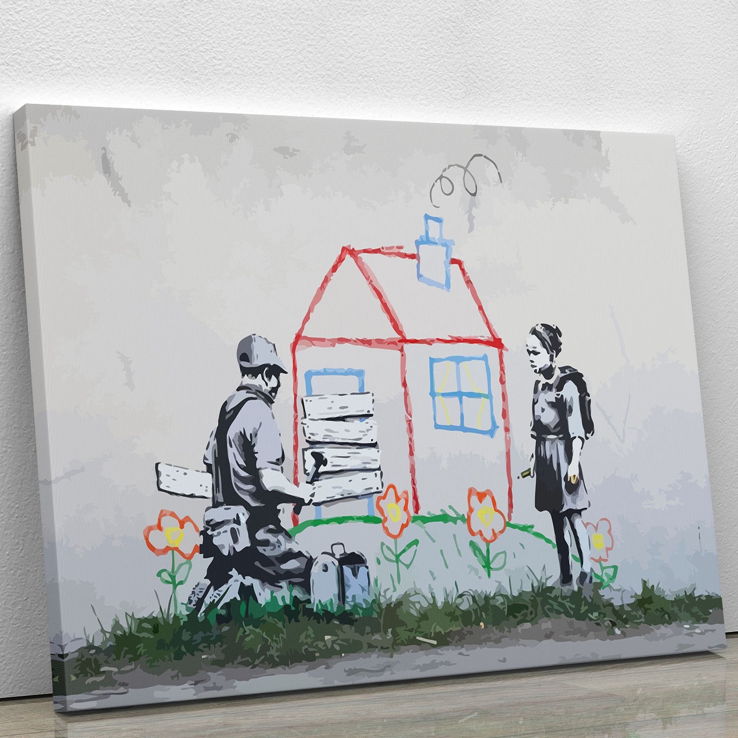 Banksy Play House Canvas Print or Poster