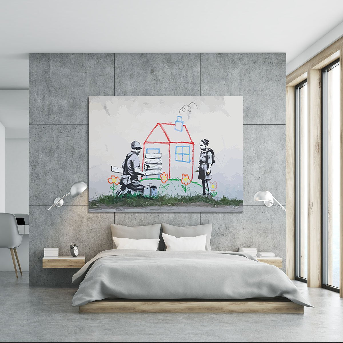 Banksy Play House Canvas Print or Poster