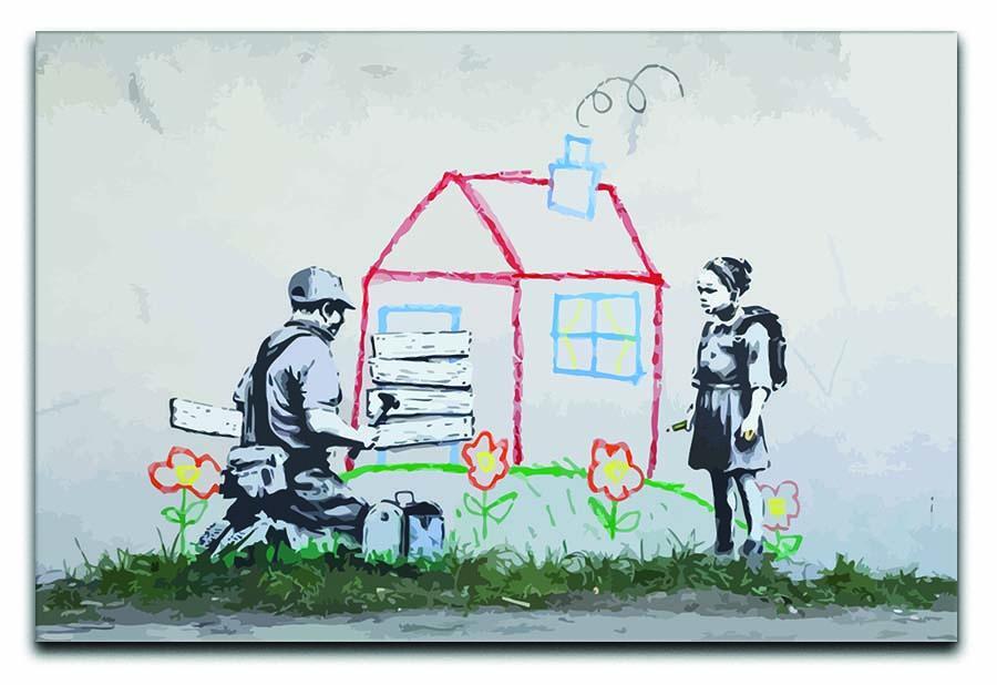 Banksy Play House Canvas Print or Poster  - Canvas Art Rocks - 1