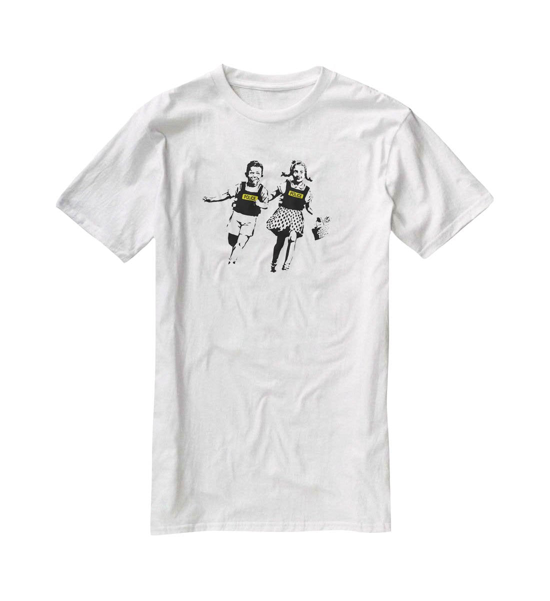 Banksy Police Kids T-Shirt - Canvas Art Rocks - 5