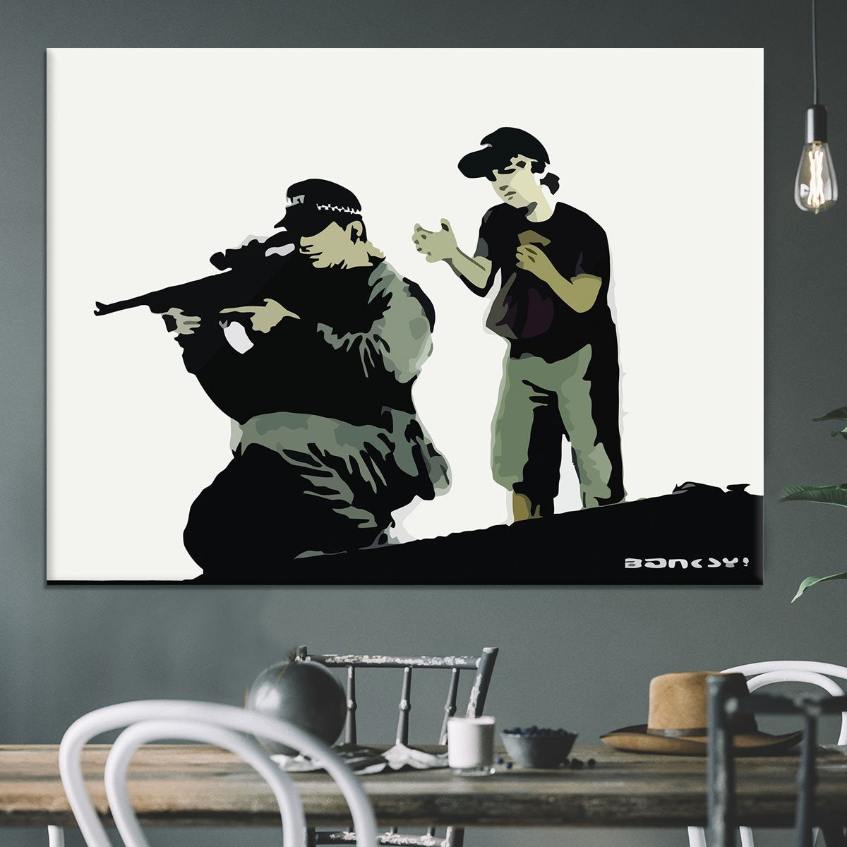 Banksy Police Sniper Canvas Print or Poster