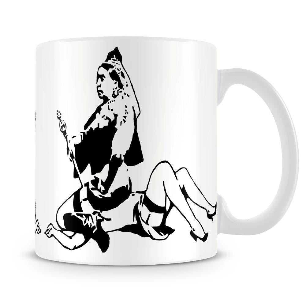 Banksy Queen Victoria Mug - Canvas Art Rocks