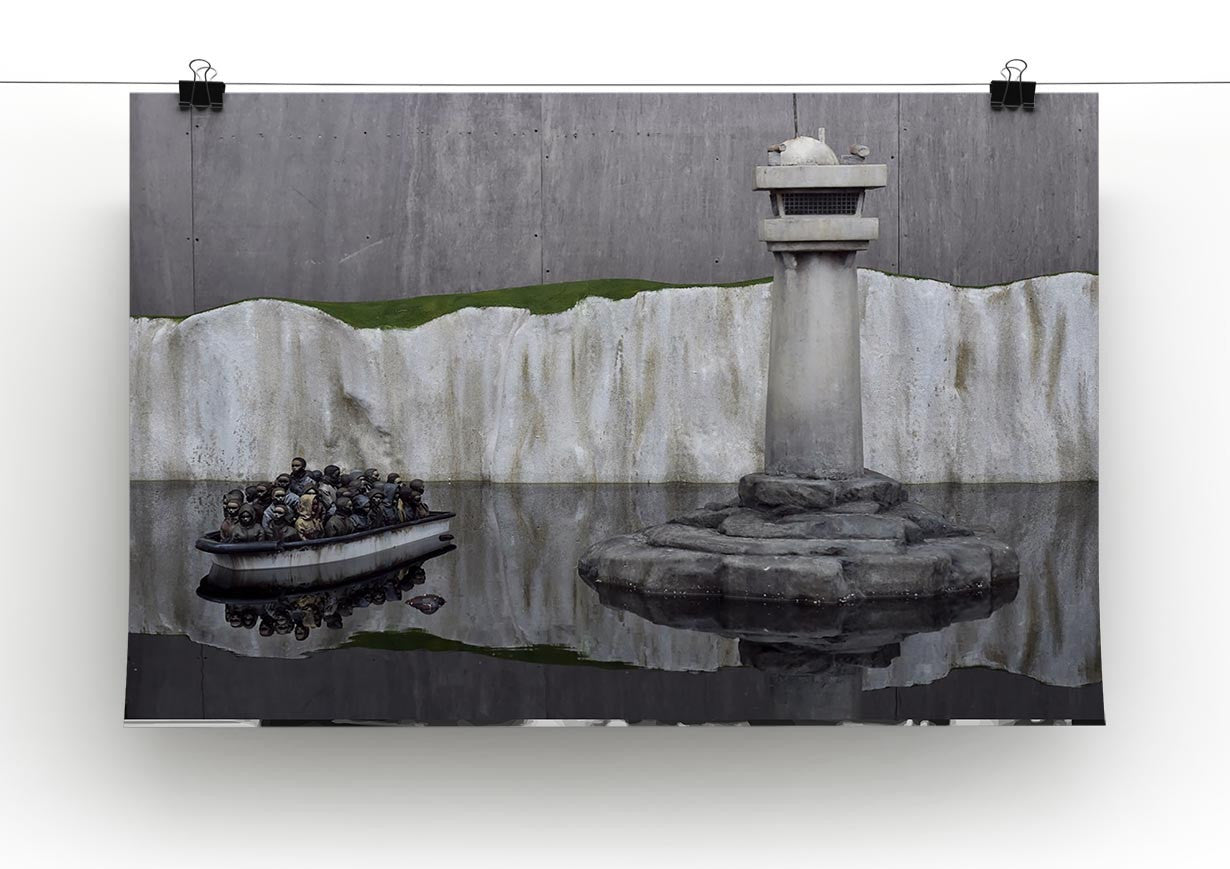 Banksy Refugee Canvas Print & Poster - US Canvas Art Rocks