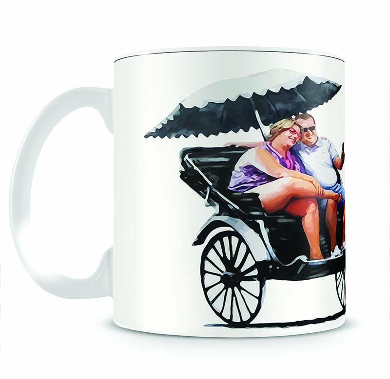 Banksy Rickshaw Kid Mug - Canvas Art Rocks - 2