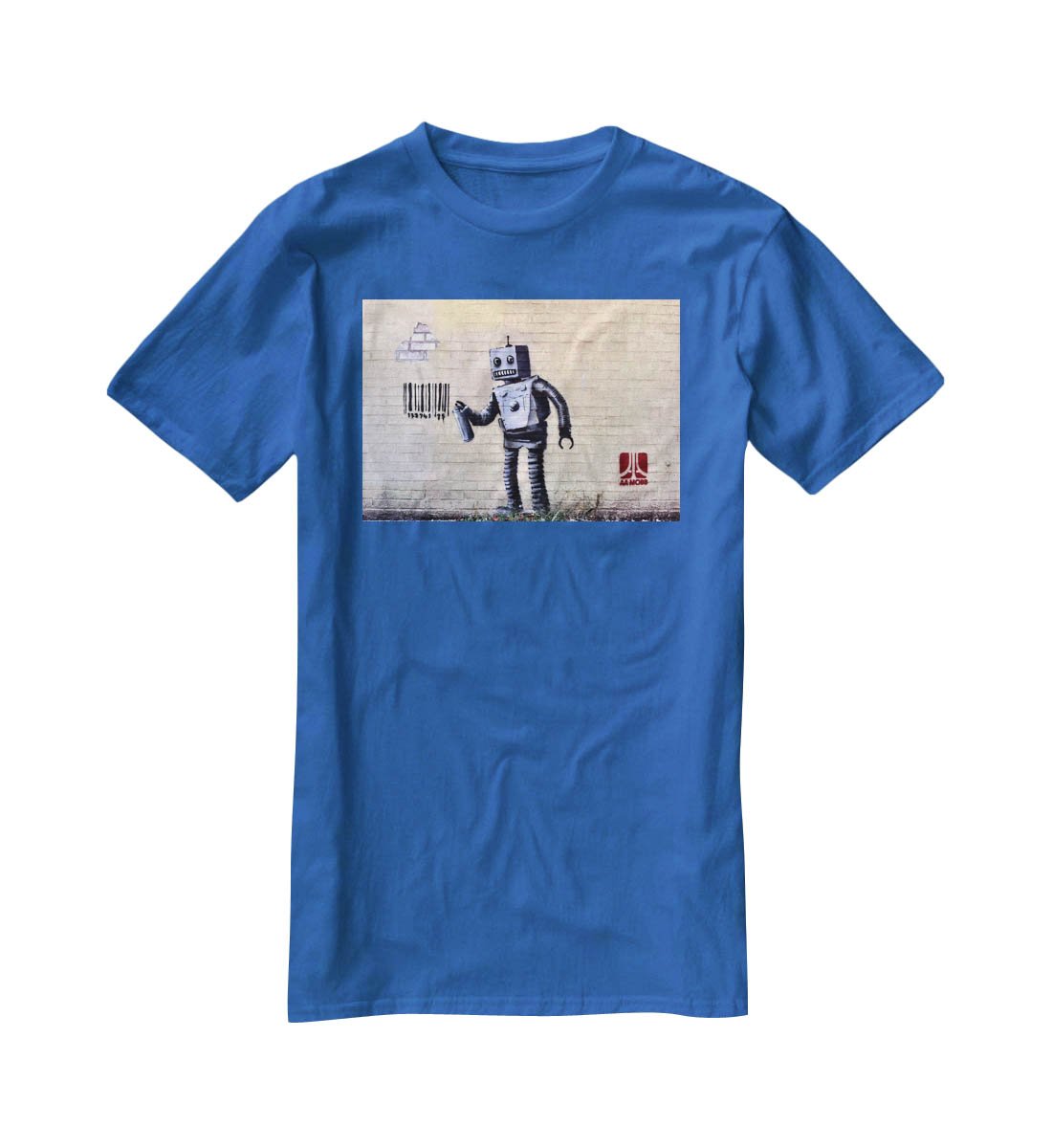 Banksy Robot T-Shirt - Canvas Art Rocks - 2