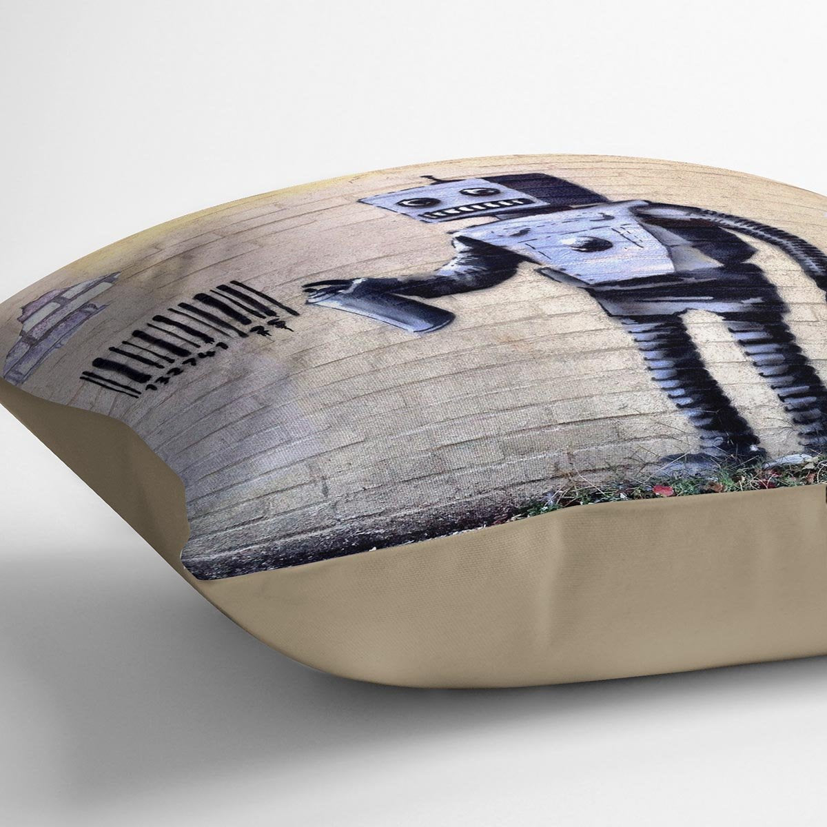 Banksy Robot Cushion