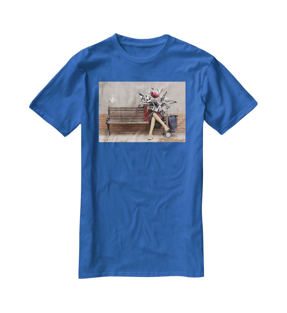 Banksy Seagulls T-Shirt - Canvas Art Rocks - 2