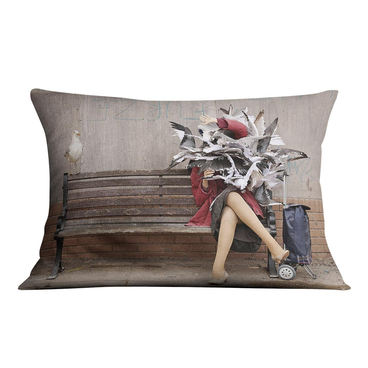 Banksy Seagulls Cushion