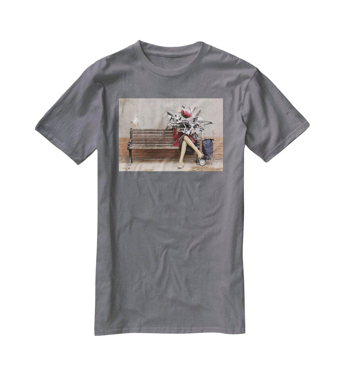 Banksy Seagulls T-Shirt - Canvas Art Rocks - 3