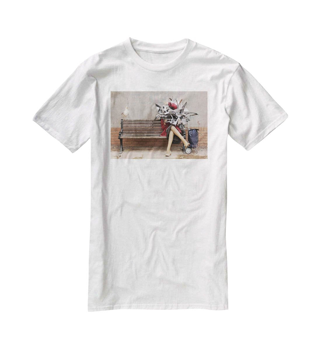 Banksy Seagulls T-Shirt - Canvas Art Rocks - 5