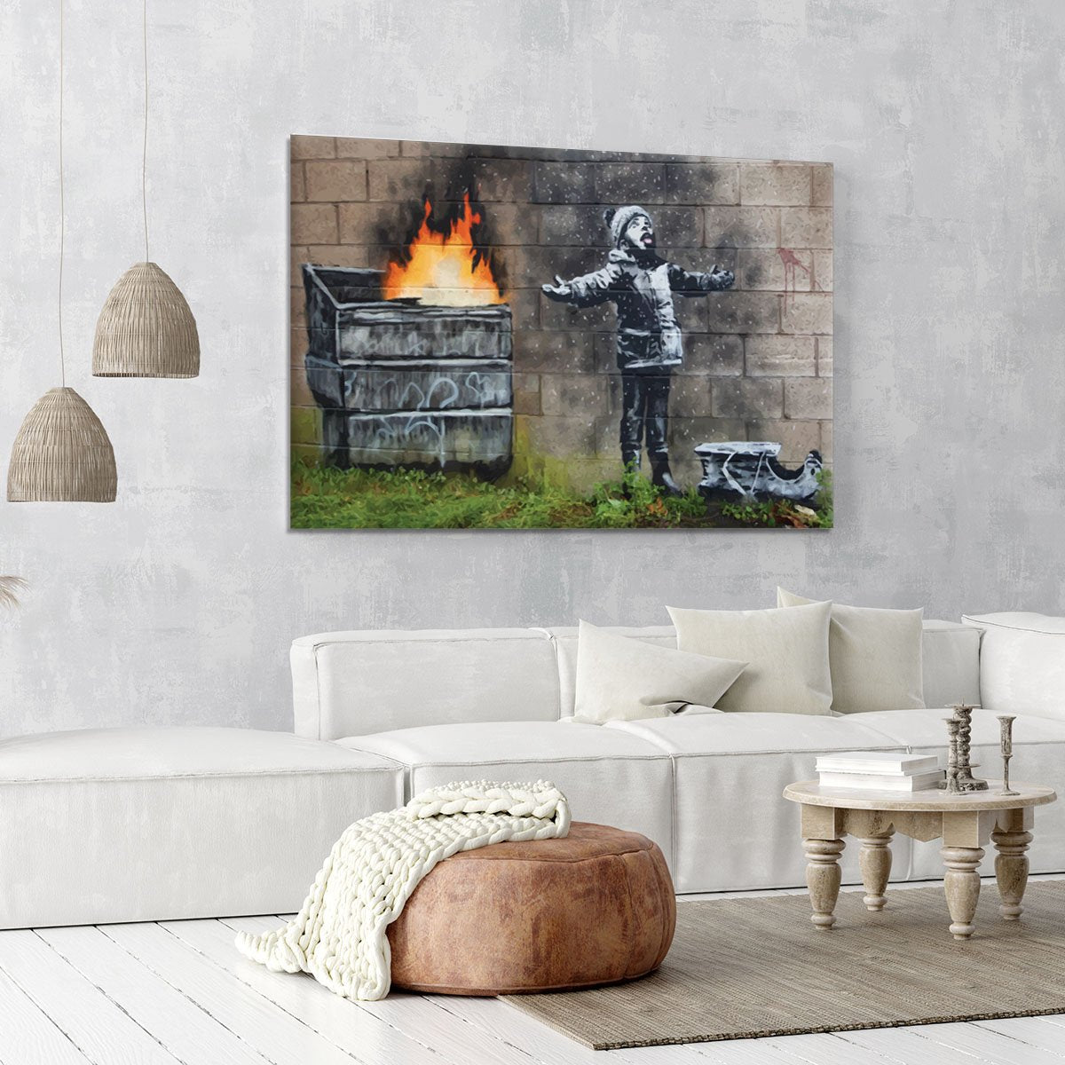Banksy Seasons Greeting Canvas Print or Poster