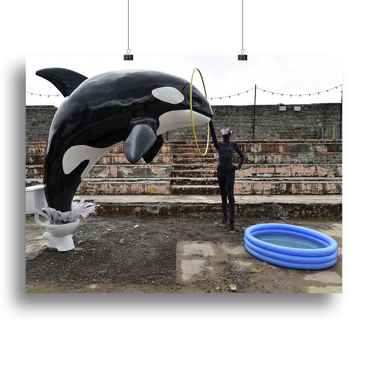 Banksy Seaworld Canvas Print or Poster