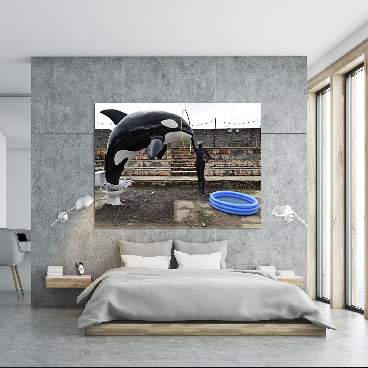 Banksy Seaworld Canvas Print or Poster