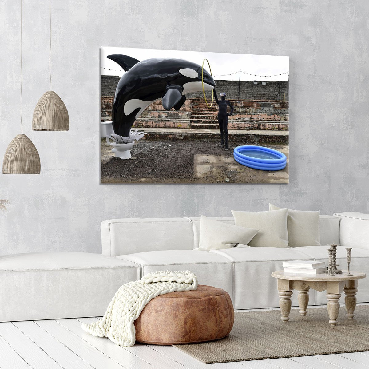 Banksy Seaworld Canvas Print or Poster