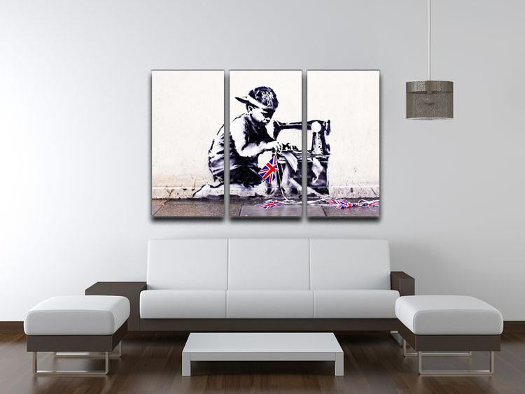 Banksy Slave Labour 3 Split Panel Canvas Print - Canvas Art Rocks